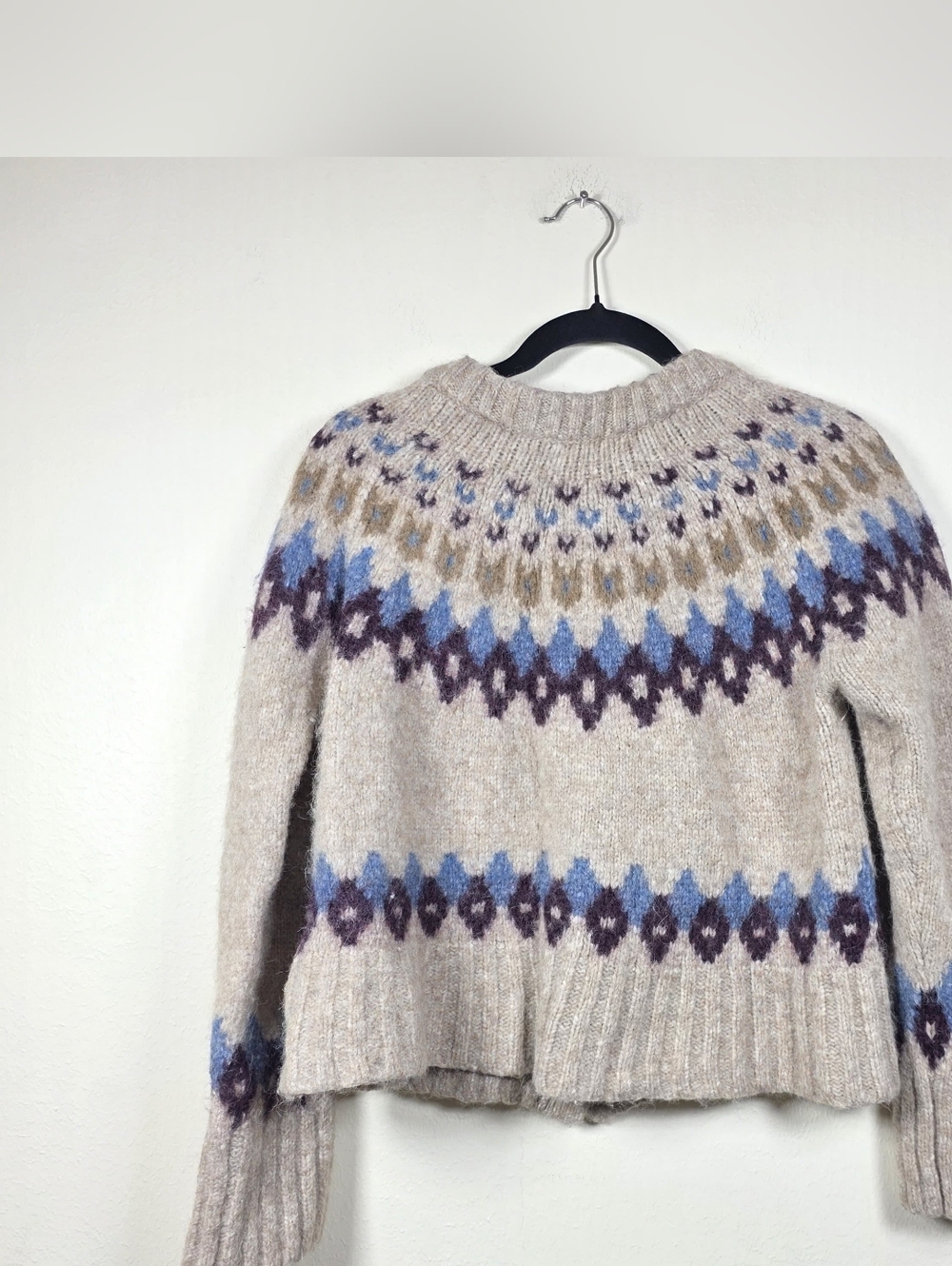 VERONICA BEARD CHRISTINA FAIRISLE CARDIGAN SIZE XL MSRP $648 - Picture 5 of 8